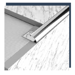 STAINLESS STEEL QUART SHAPE PROFILE FOR WALLS